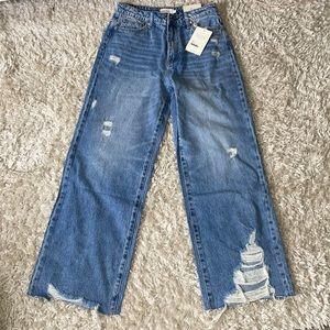 Bohme Womens Jeans, Super high rise 90’s vintage straight. Size 28